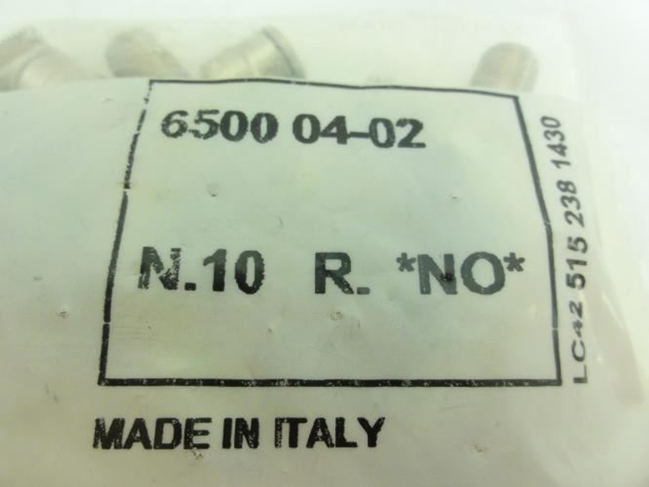 Camozzi 6500 04-02; Lot-10 Male Elbows; 1/4" Push-In x 1/8" NPT