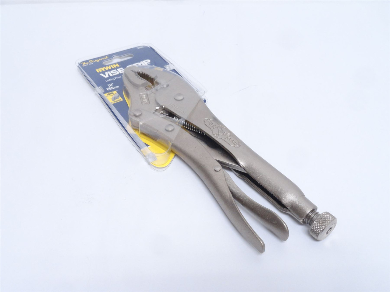 Irwin 502L3; Vice Grips; Alloy Steel; Curved Pliers W/Cutter