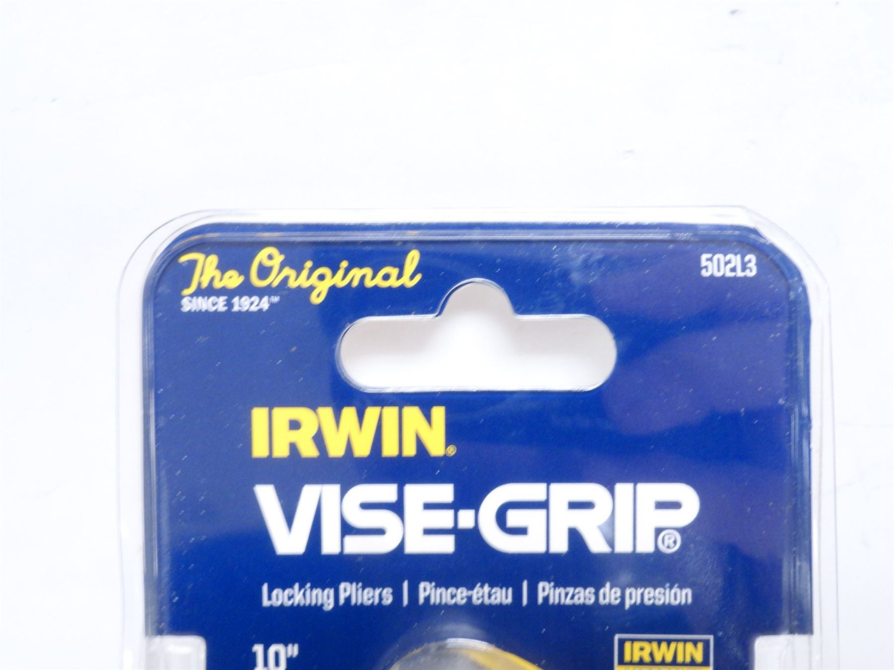 Irwin 502L3; Vice Grips; Alloy Steel; Curved Pliers W/Cutter