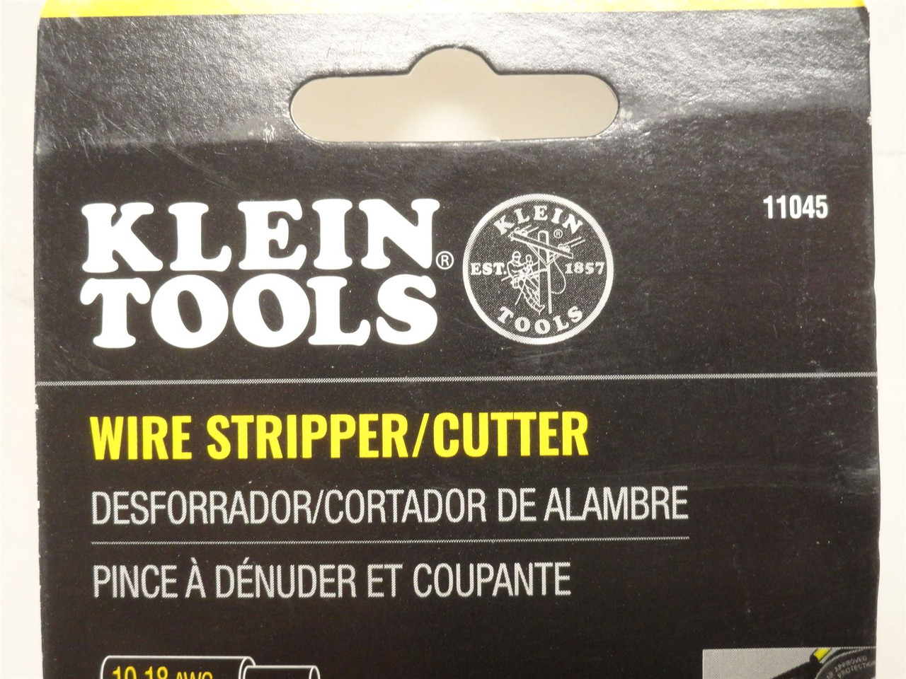 Klein Tools 11045; Dual Wire Stripper Cutter; 10-18 AWG Solid