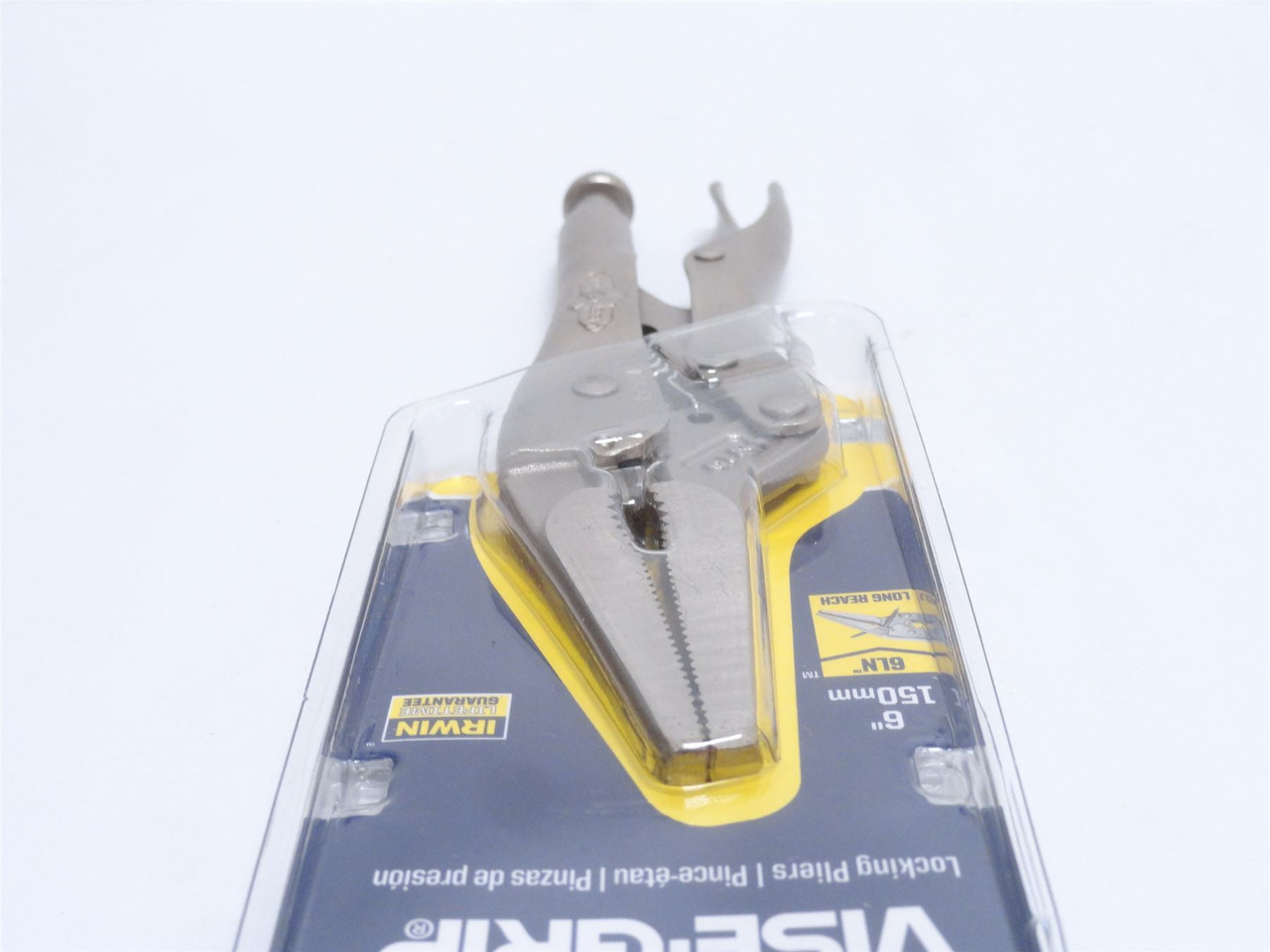 Irwin 1402L3; Long Nose Locking Pliers W/Wire Cutters; 6"