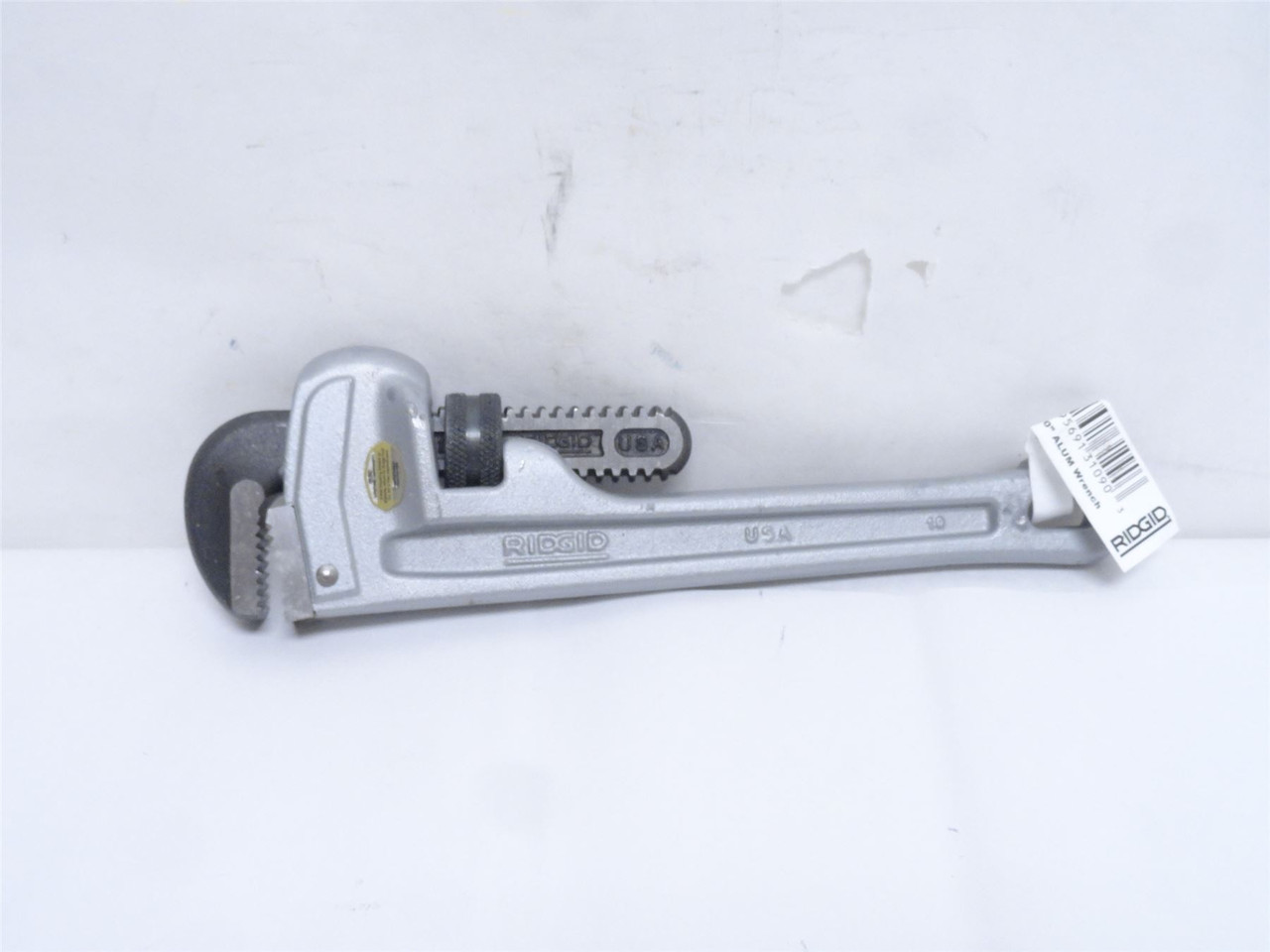 Rigid 31090; Aluminum Straight Pipe Wrench; Size: 10"