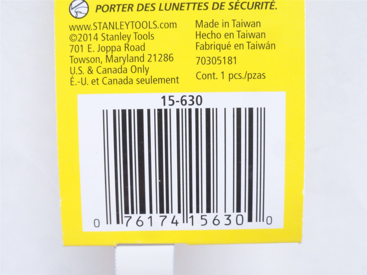 Stanley 15-630; Lot-3; Bi-Metal Hacksaw Blades; 12" Long