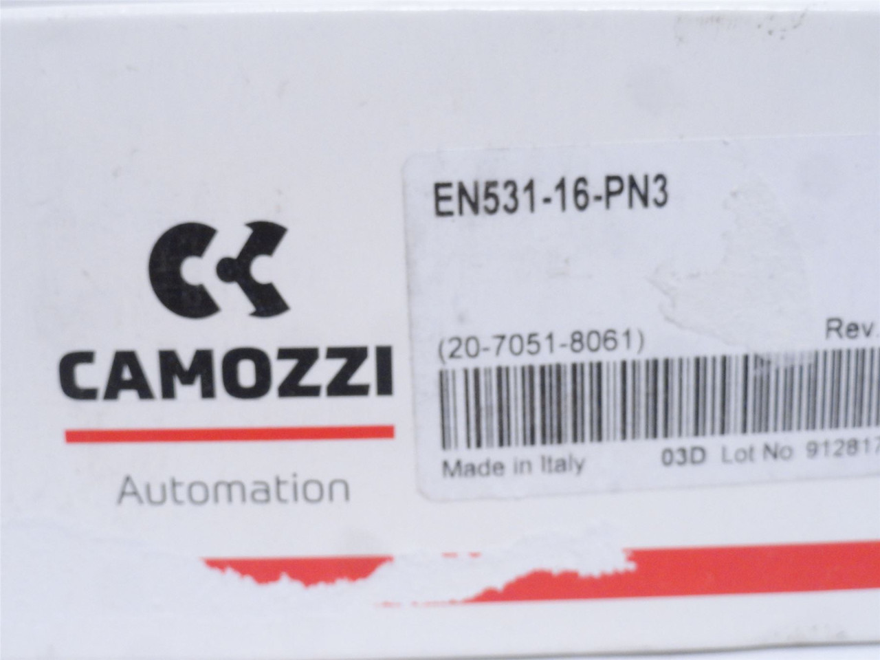 Camozzi EN531-16-PN3; Solenoid Air Valve;10BAR; 24VDC; 3-Wire