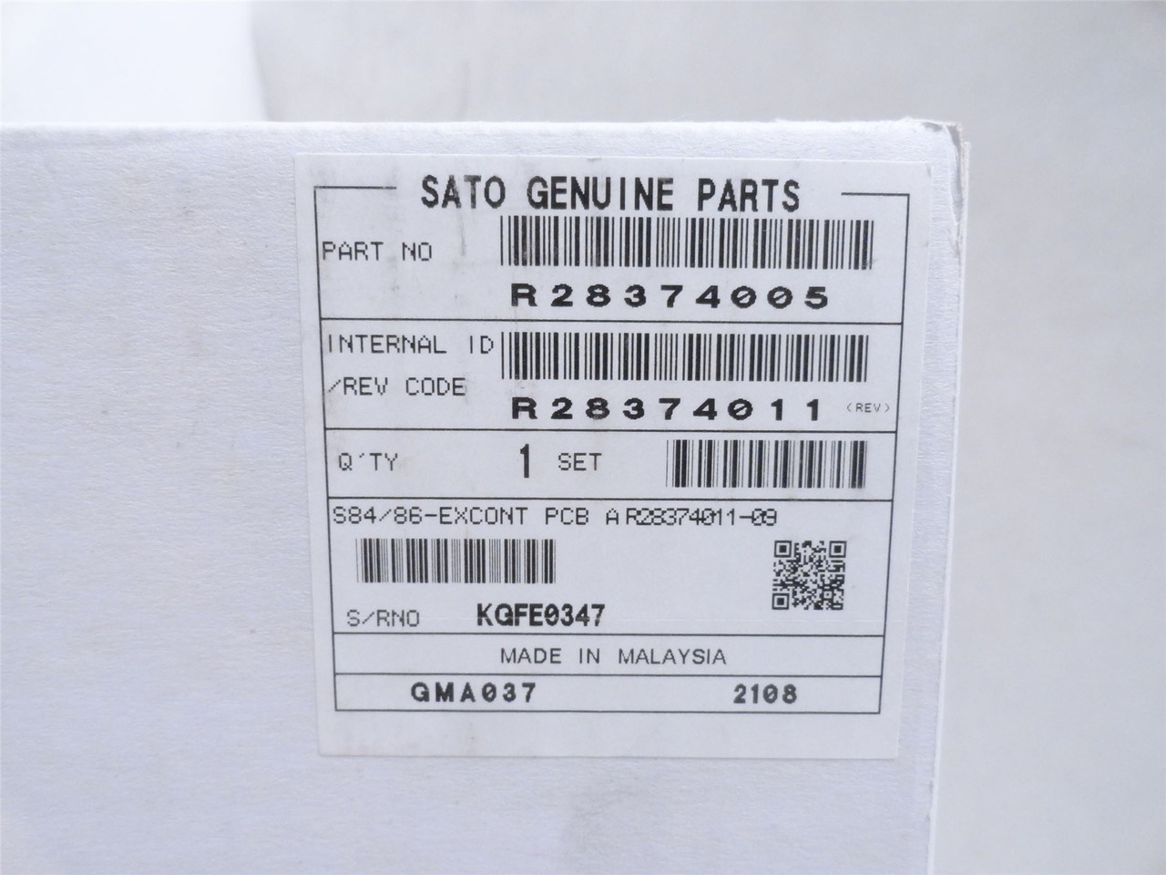 Sato R28374005; Primary Circuit Board; Printed