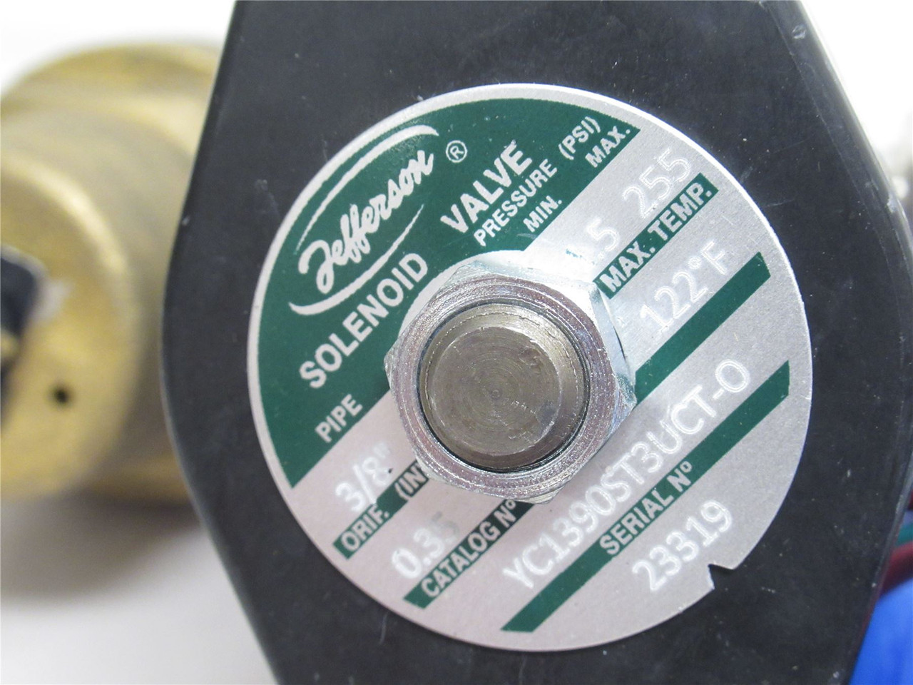 Pacmac 9541-0001G; Gas Flush Valve; 3/8NPT; 24VDC