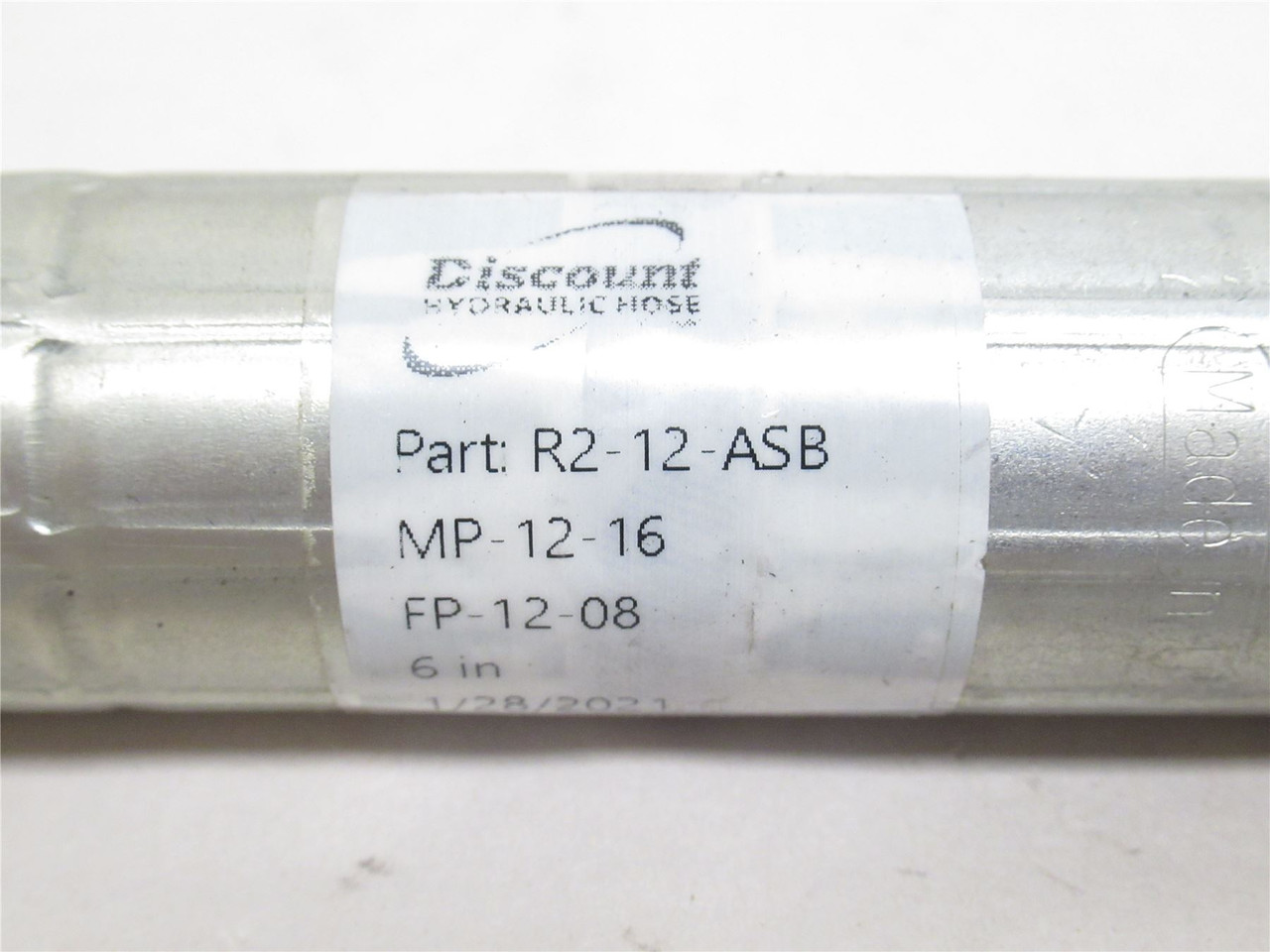 Discount Hose  R2-12-ASB-6X1/2X1; Hose 6"L 3/4"ID 1/2 & 1"NPT Discount Hose  R2-12-ASB-6X1/2X1; Hose 6"L 3/4"ID 1/2 & 1"NPT