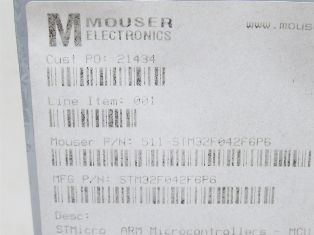 STMicroelectronics 506-147873-1; Lot-10; ARM Microcontrollers