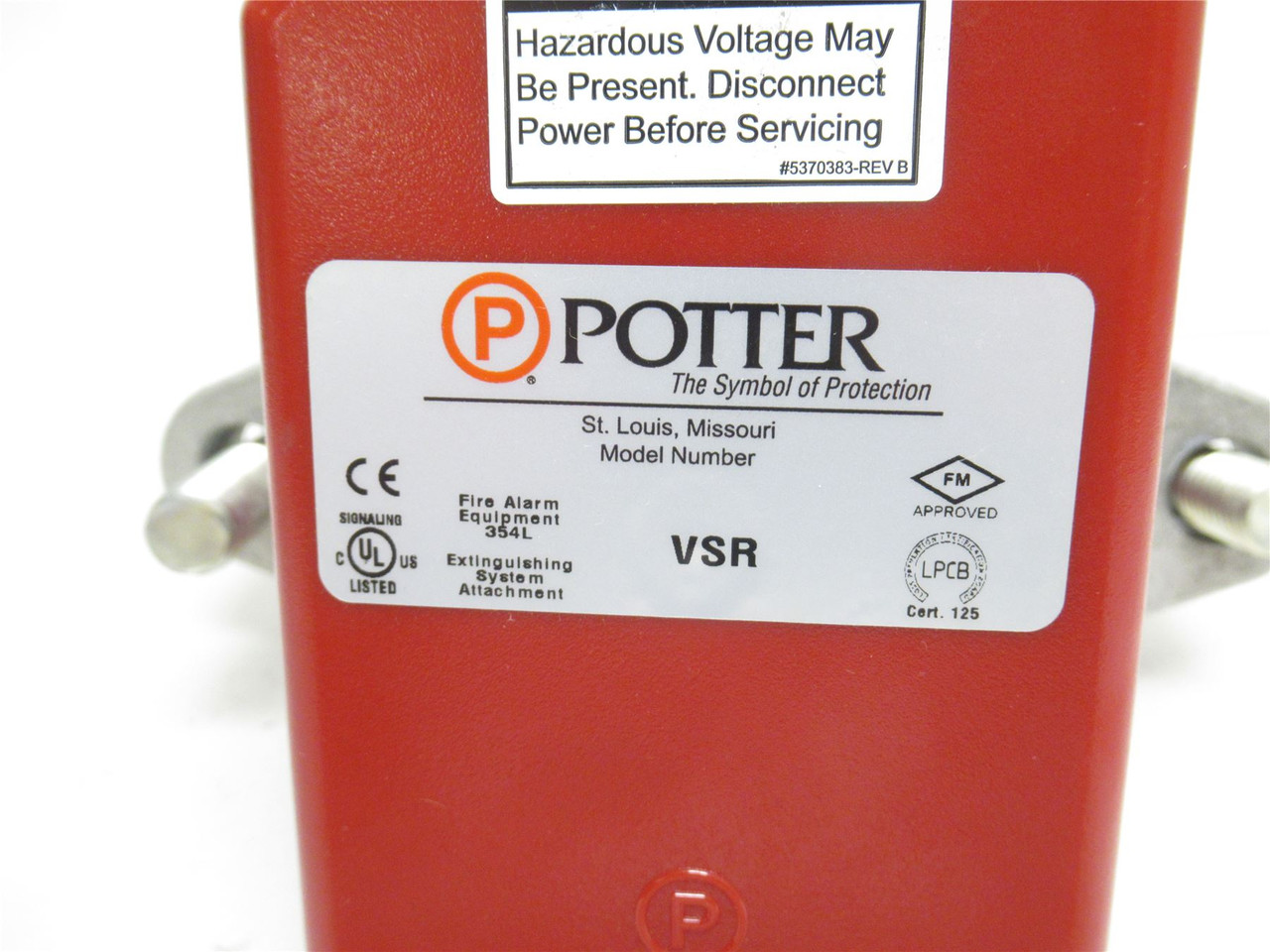 Potter VSR-6; Vane Type Waterflow Alarm Switch; 6"; With Retard Potter VSR-6; Vane Type Waterflow Alarm Switch; 6"; With Retard