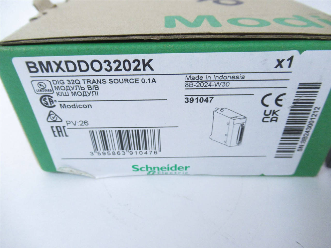 Schneider BMXDD03202K; MODULE I/O DIG 32Q TRANS