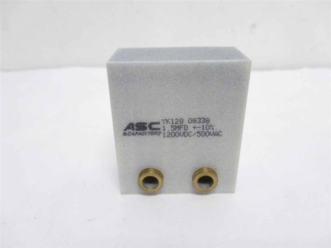 ASC YK128-08338; Capacitor 1.5mfd +/-10% 1200VDC/500VAC