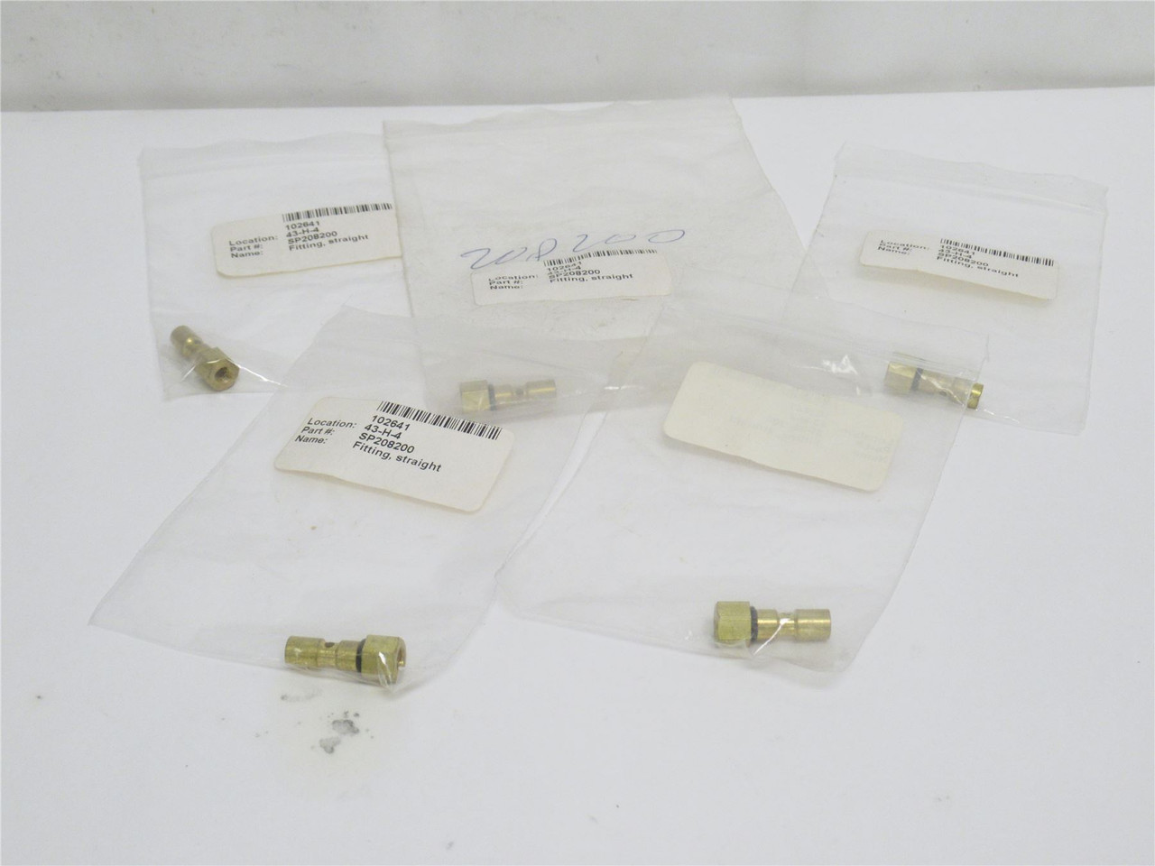Videojet SP208200; Lot-10 Brass Stud W/O-Ring; 1/4" Nipple OD