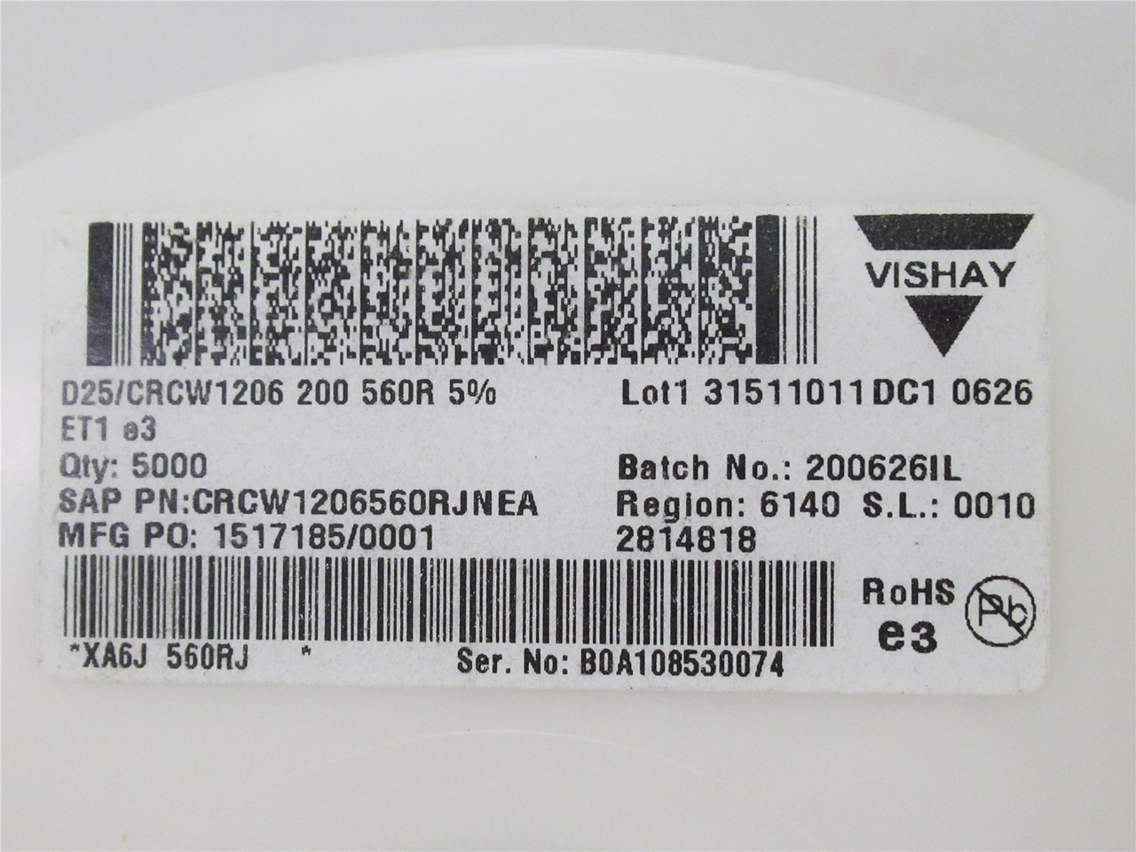 Vishay CRCW1206560RJNEA-4000; Lot-4000 Resistor 560ohm