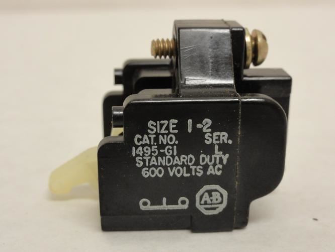 Allen-Bradley 1495-G1; Auxiliary Contact; 600VAC; Size: 1-2
