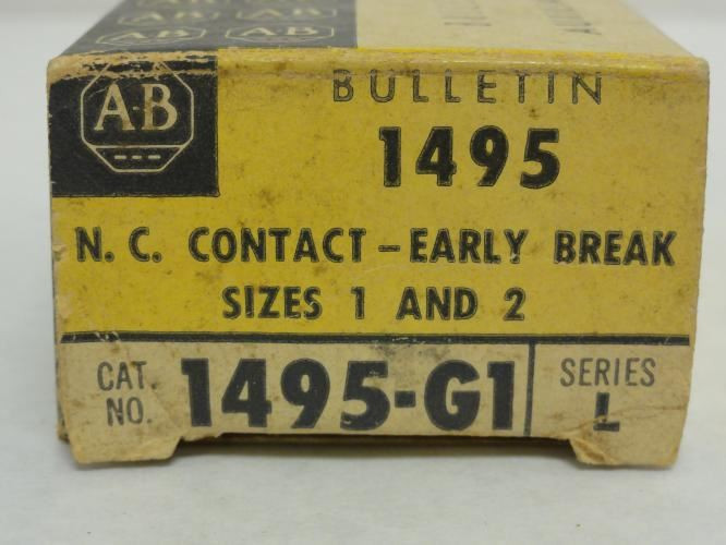 Allen-Bradley 1495-G1; Auxiliary Contact; 600VAC; Size: 1-2