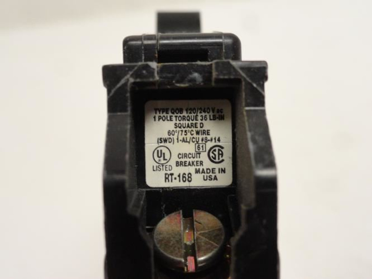 Square D QOB120; Mini-Circuit Breaker; 20A; 1P; 120/240VAC