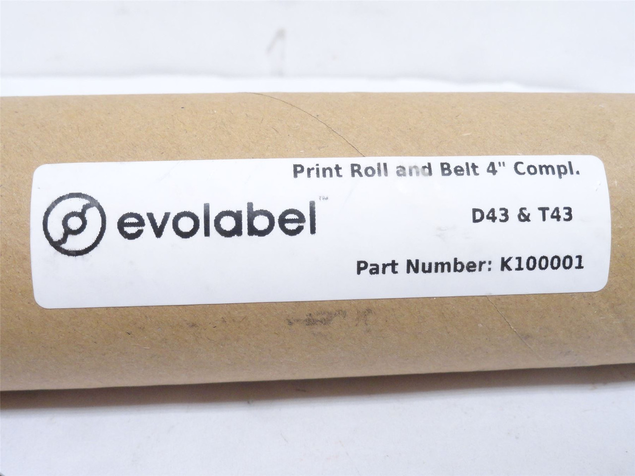 Evolabel K100001; Belt Drive Roller 6-1/8" Belt Width  3/4"OD