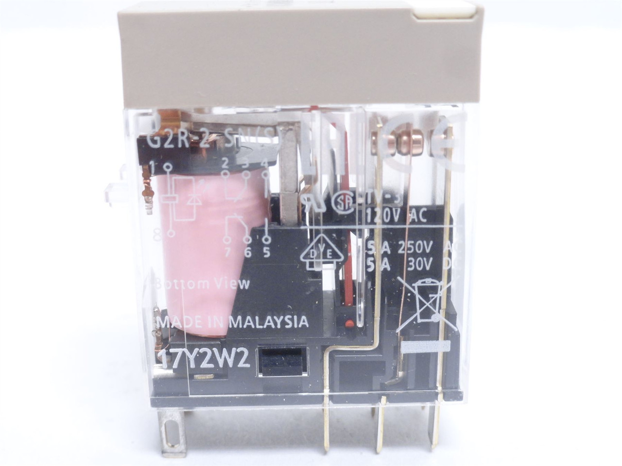 Omron G2R-2-SN-AC24; Smart Power Relay 5A; 250VAC; Coil-24VAC