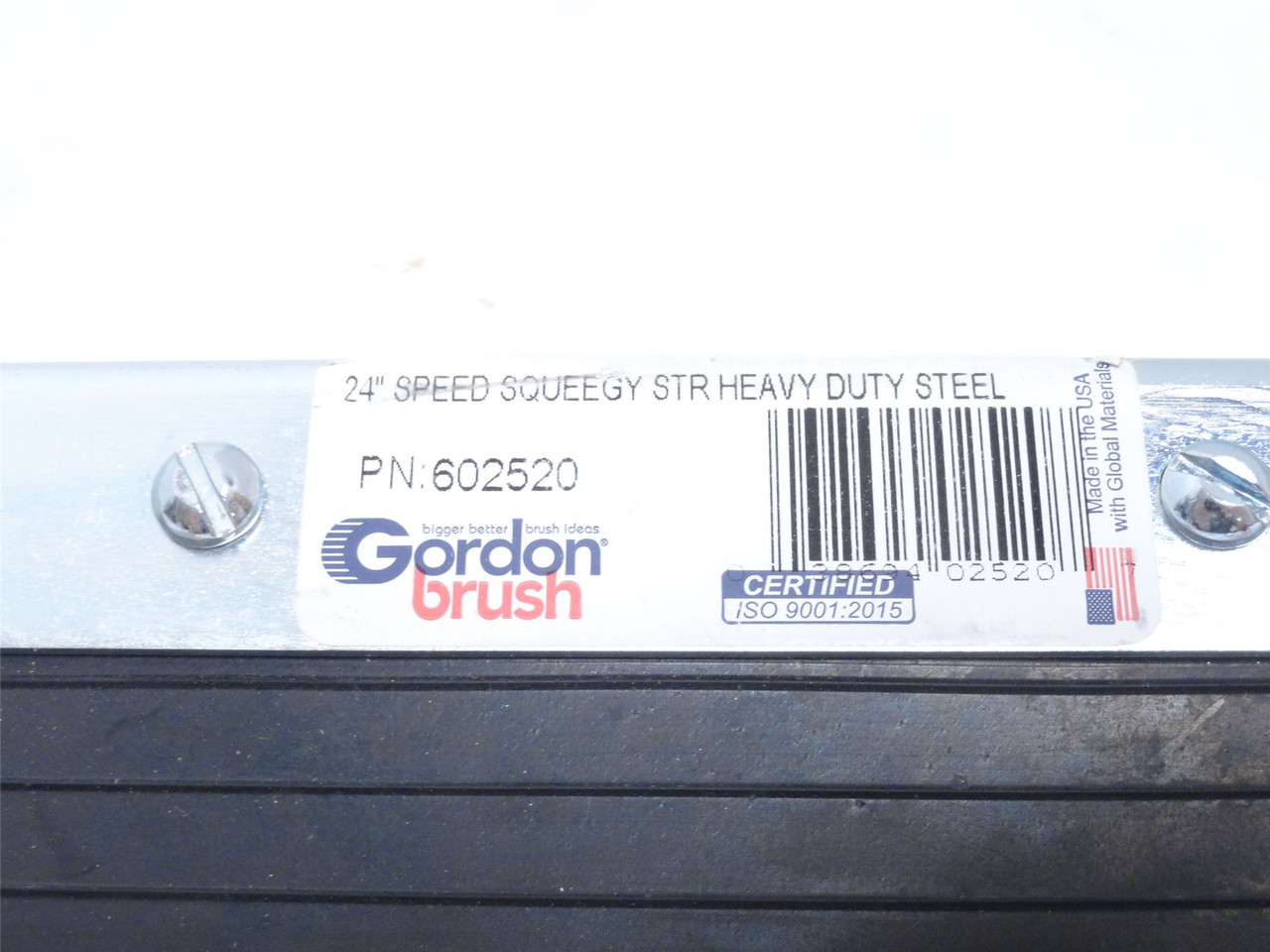 Gordon Brush 602520; Straight Heavy Duty Squeegee Blade Gordon Brush 602520; Straight Heavy Duty Squeegee Blade