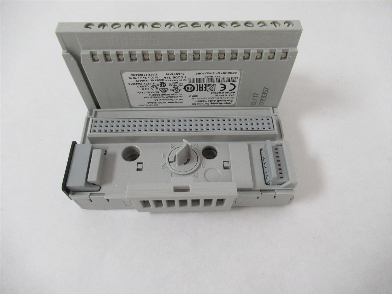 Allen-Bradley 1794-TB3; Terminal Base 10 AMP 16 I/O Terminals