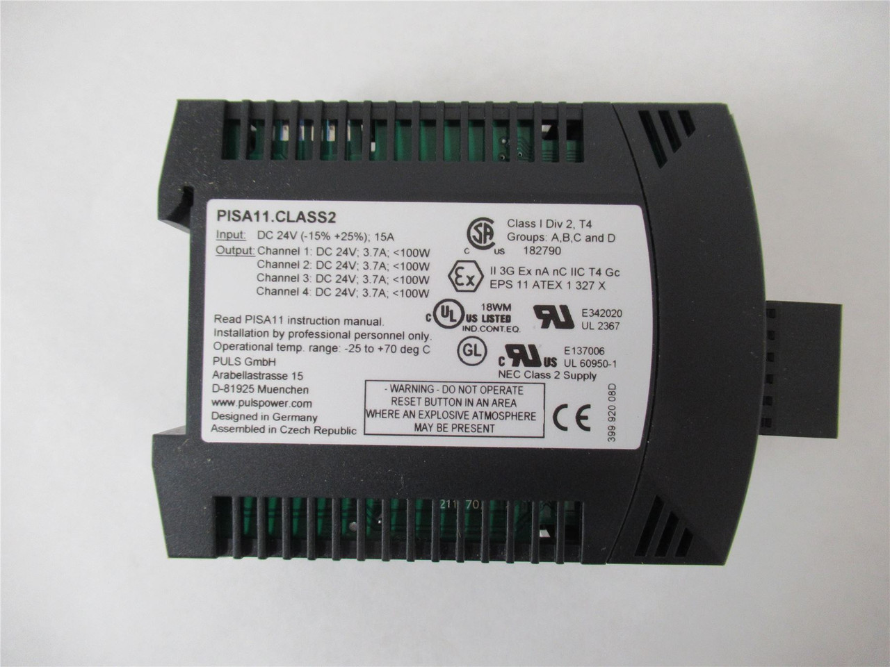 PULS PISA11.CLASS2; MOD LOAD MONITOR FOR POWER CNVTR