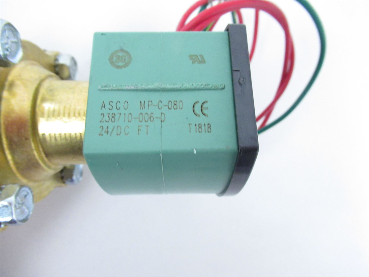 Asco 8210G035-24VDC; Solonoid Valve 2-Way Brass 3/4NPT 24VDC