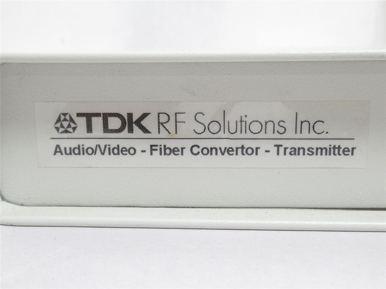 TDK 34400-TX; Audio/Visual Fiber Converter-Transmitter; 100-230VAC