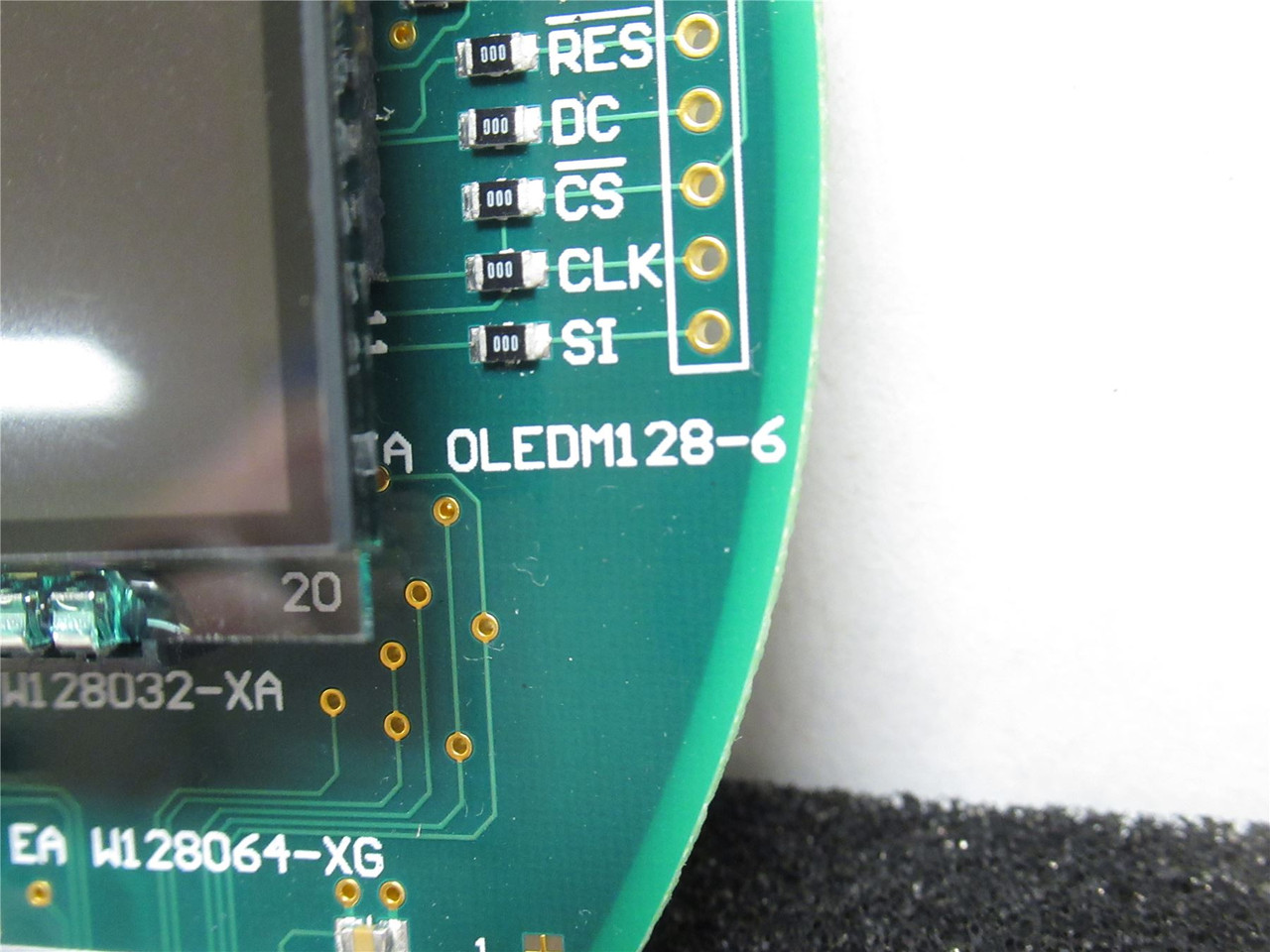EA OLEDM128-6; OLED Test Board Assembly