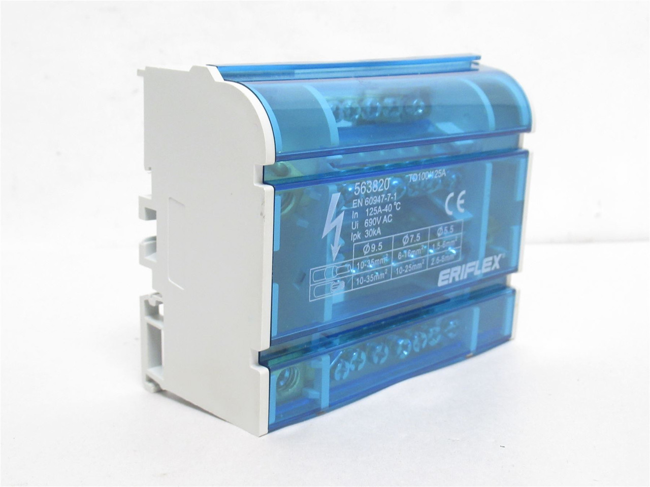 Eriflex 563820; Distribution Block; 4 Pole; 125 Amps; 690VAC