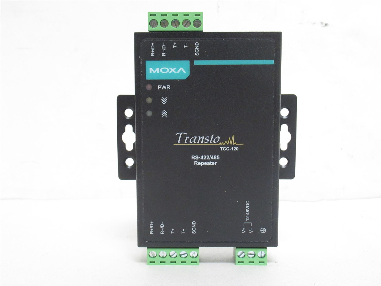 Moxa TCC-120; Media Converter/Repeater; RS-422/485; 12VDC; IP30