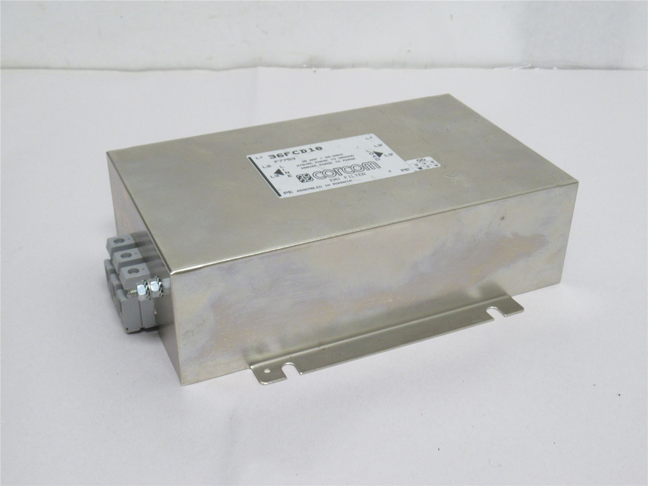 Corcom 36FCD10; EMC/EMI Line Filter 36A; 278/480VAC; 3PH