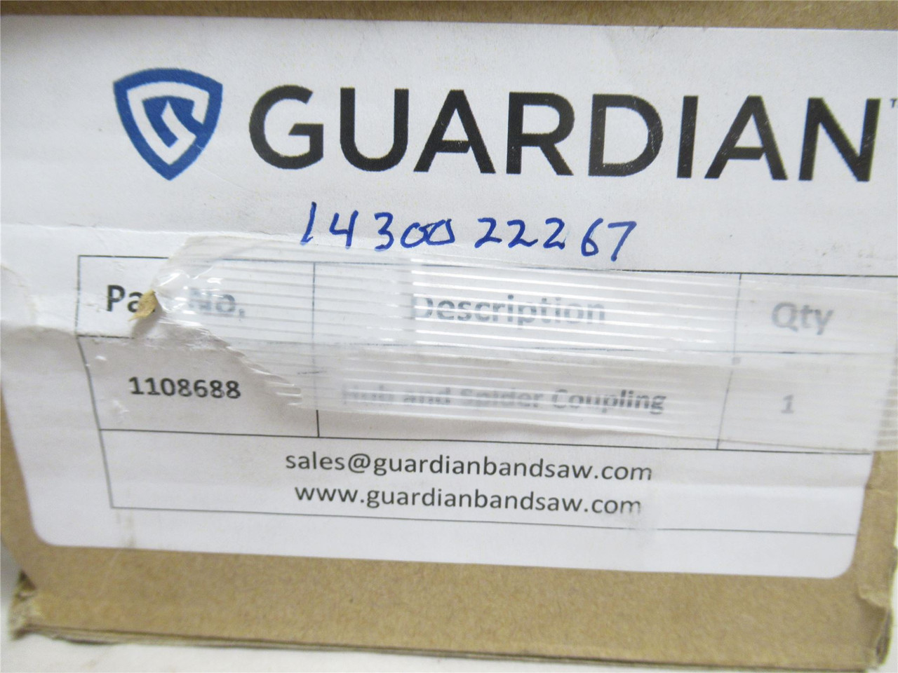 Guardian 1108688; Jaw Coupler Assy #110; W/Spider; 28mmID