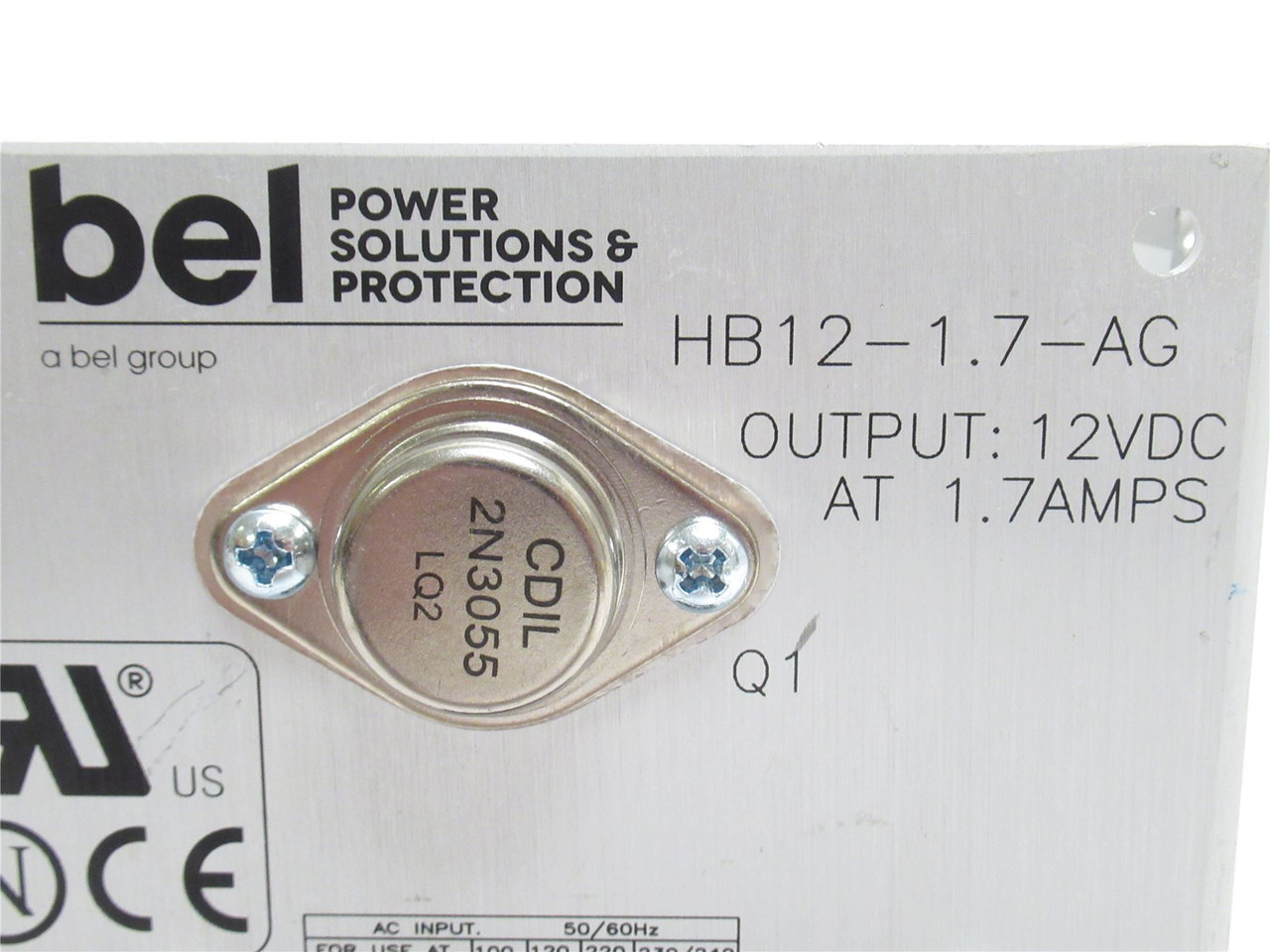 bel HB12-1.7-AC; Power Supply; 100-240VAC In; 12VDC Out