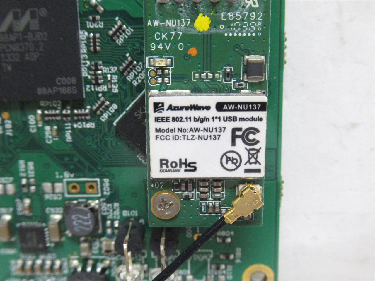 AzureWave AW-NU137; Wireless Module; 802.11bgn