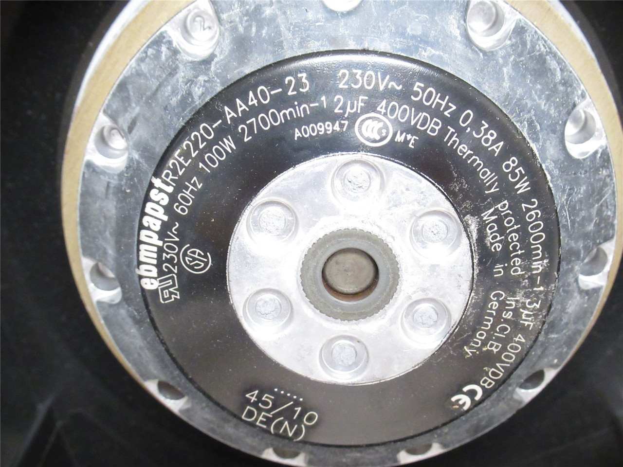 ebmpapst RSE220-AA40-23; Fan Blower; 230VAC; 220mm x 63mm ebmpapst RSE220-AA40-23; Fan Blower; 230VAC; 220mm x 63mm