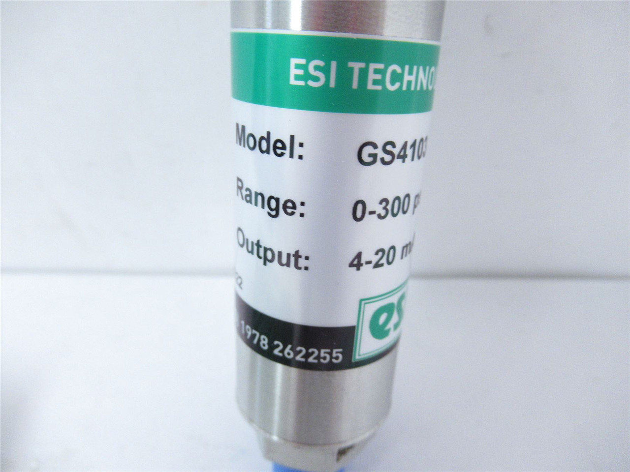 ESI Technology  GS4103; Pressure Transmitter 0-300psi 4-20mA