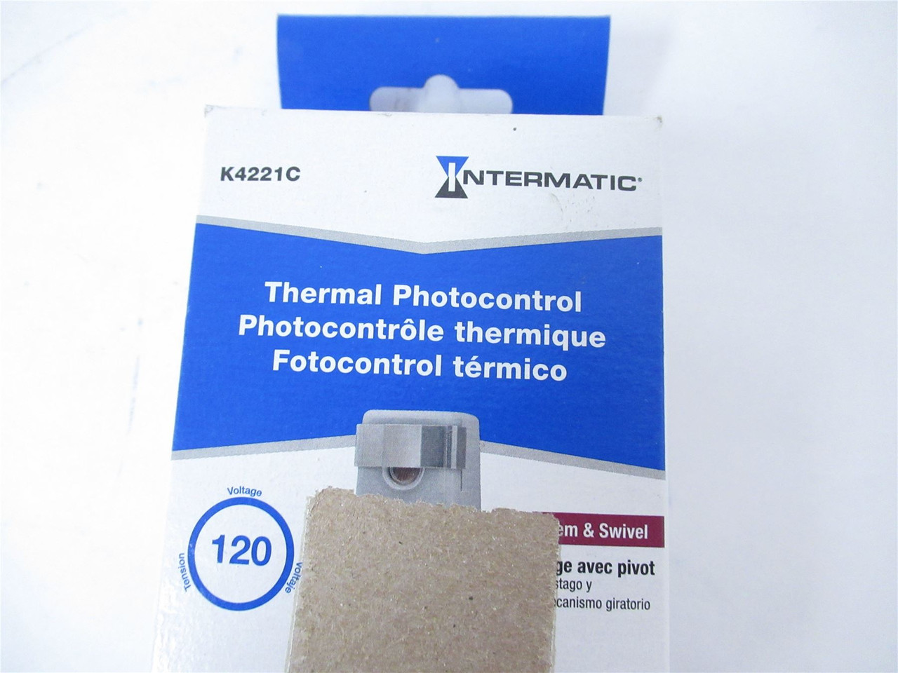 Intermatic K4221C; Photo Sensor Thermal 120 V Swivel