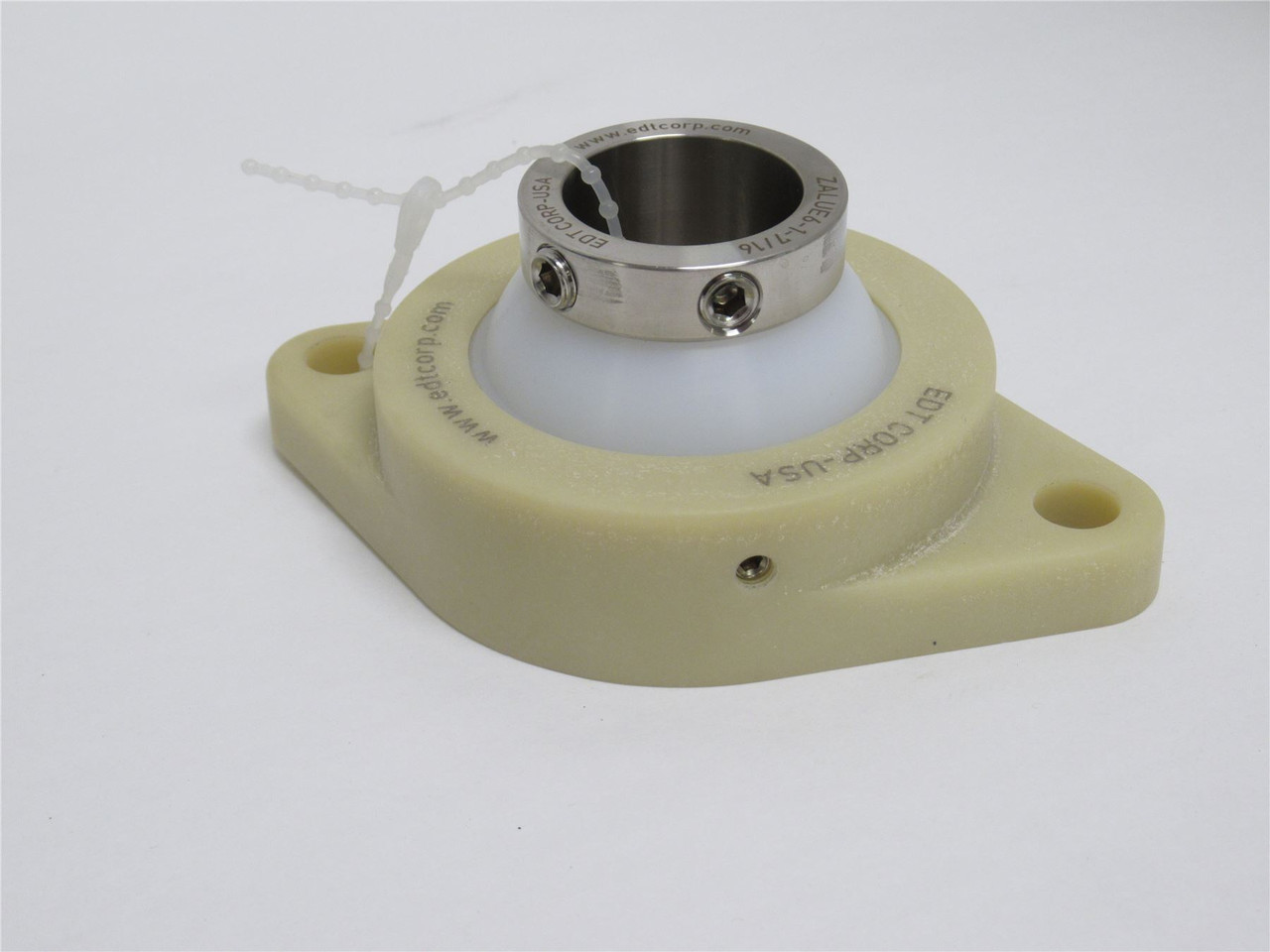 EDT PA2GE7-1 7/16; Poly Flange Bearing; 1-7/16"ID; 2-Bolt