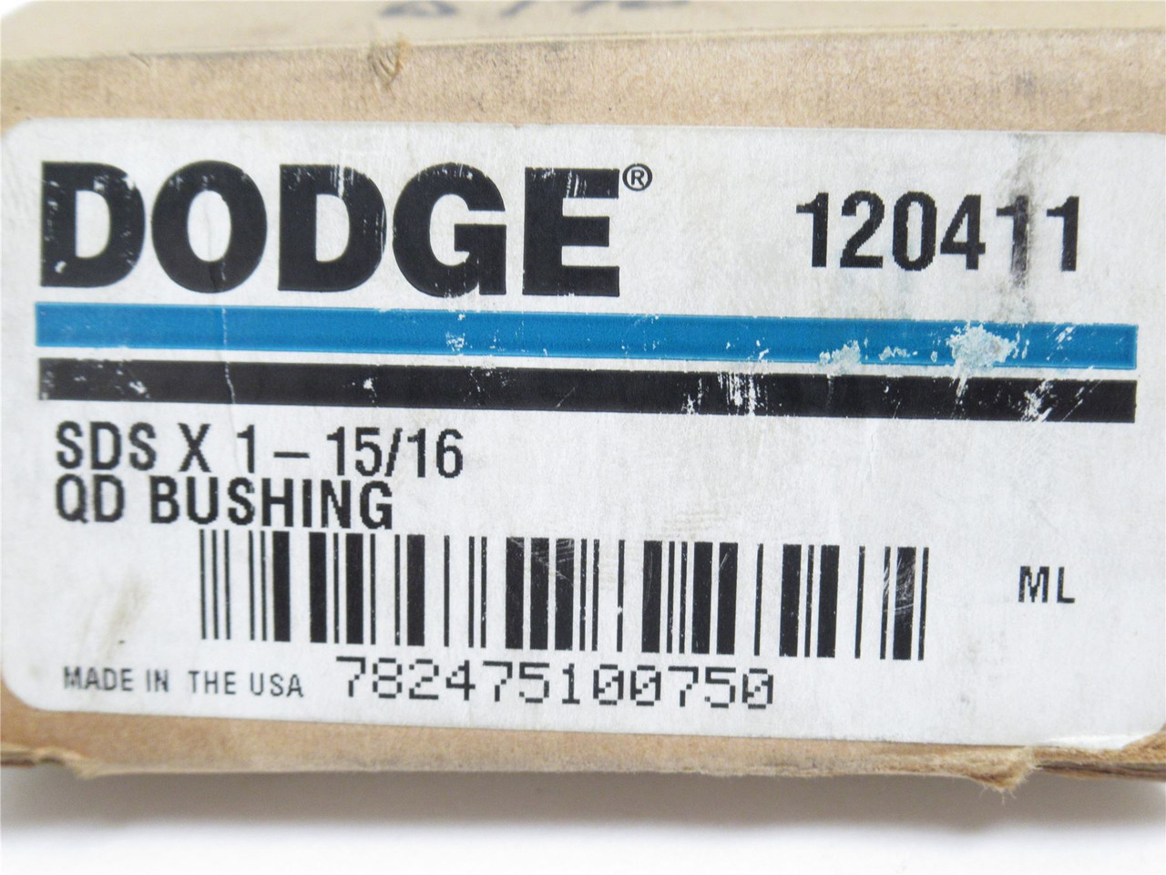 Dodge 120411; QD Bushing; 1-15/16"ID; SDS x 1-15/16