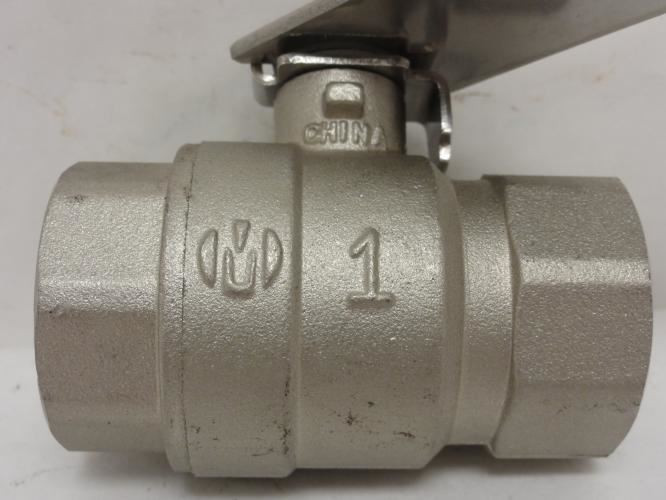 China MDL-UNKN-149236; Inline Ball Valve; SS; 1 FNPT; 600WOG
