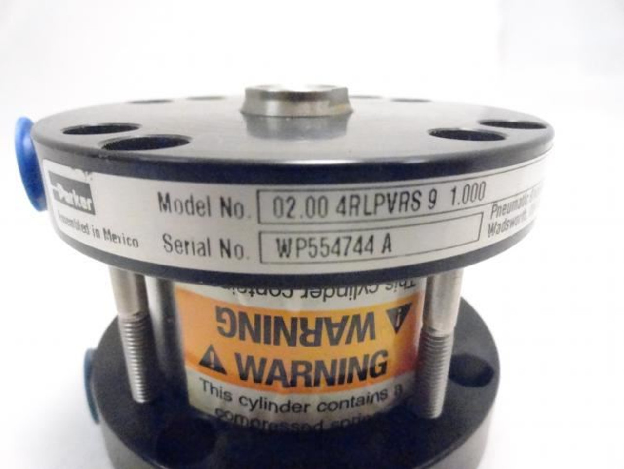 Parker 02.00 4RLPVRS 9 1.000; Pneumatic Cylinder 2"ID; 1" St Parker 02.00 4RLPVRS 9 1.000; Pneumatic Cylinder 2"ID; 1" St