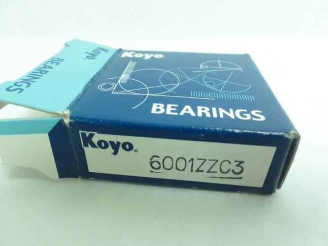 KOYO 6001ZZC3; Ball Bearing; 12mm ID; 28mm OD; 8mm Width