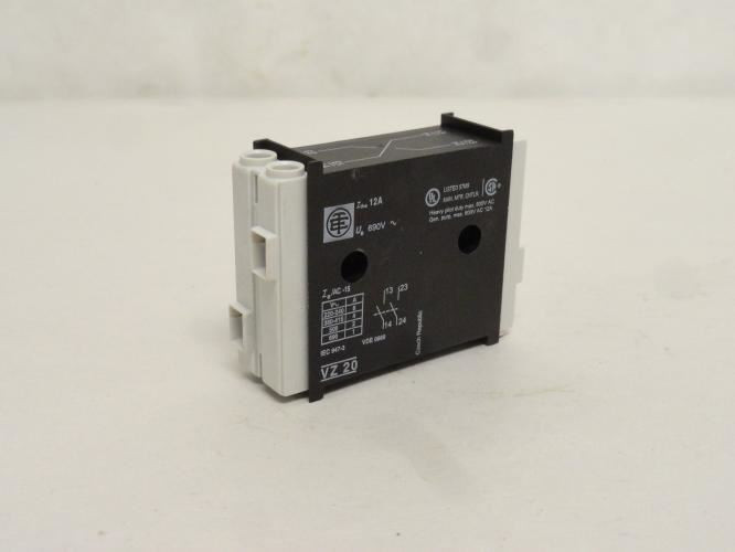 Telemecanique VZ 20; Auxiliary Contact 2-NO; 12A; 600V