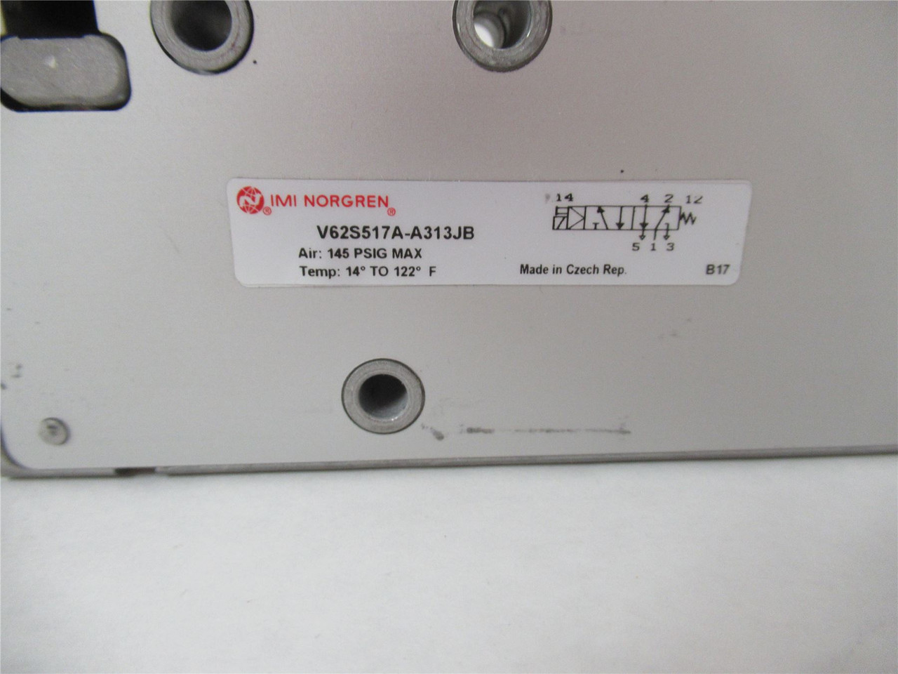 Norgren V62S517AA313JB;  Solenoid Valve 5/2 12VDC 1/4 NPT