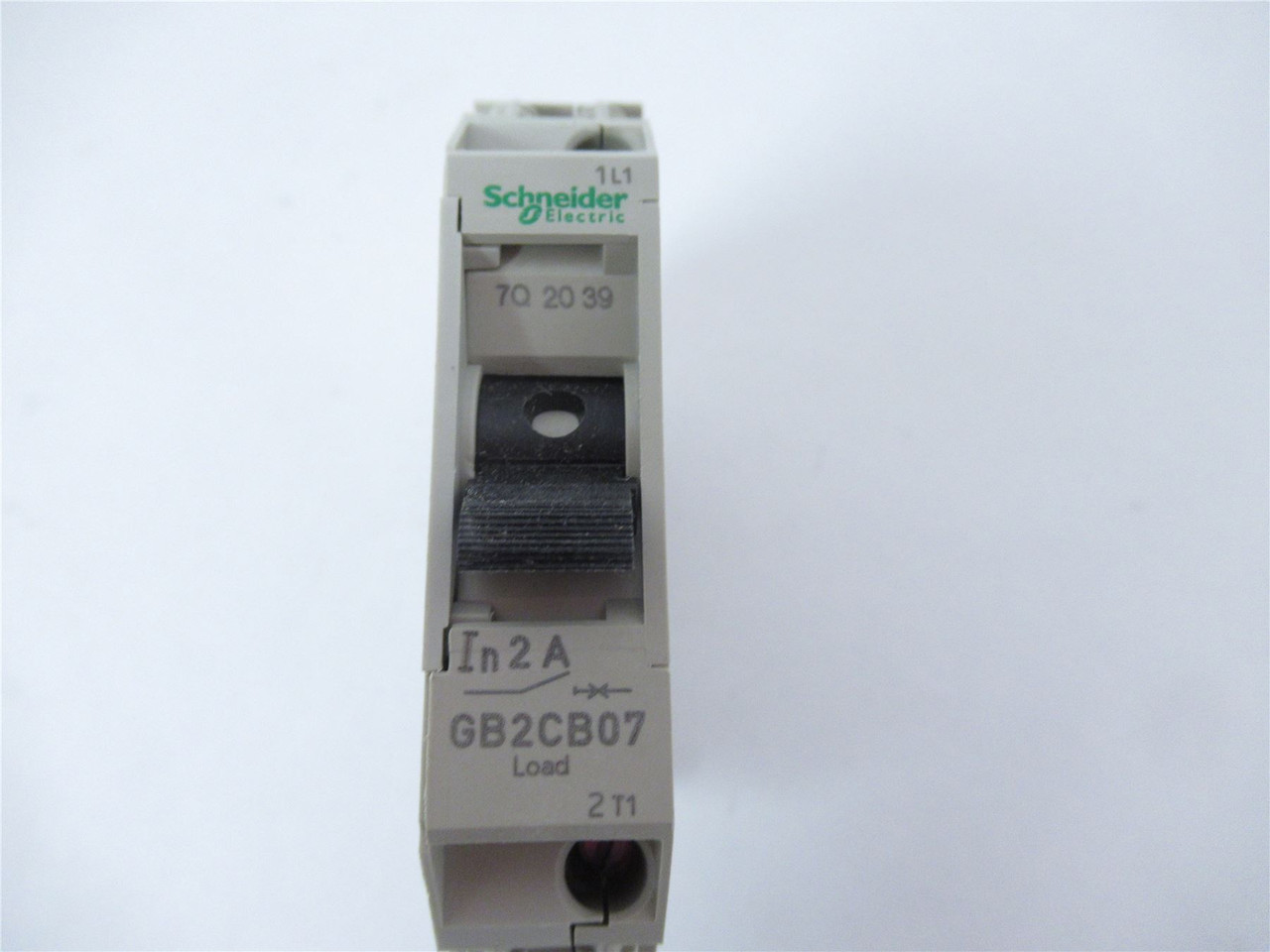 Schneider GB2 CB07; Circcuit Breaker 2 Amp 1 Pole 277/415VAC