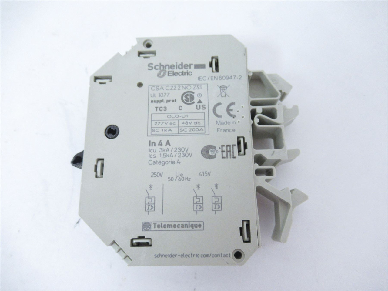 Schneider CSA-C22.2NO.235; Circuit Breaker 4 Amp