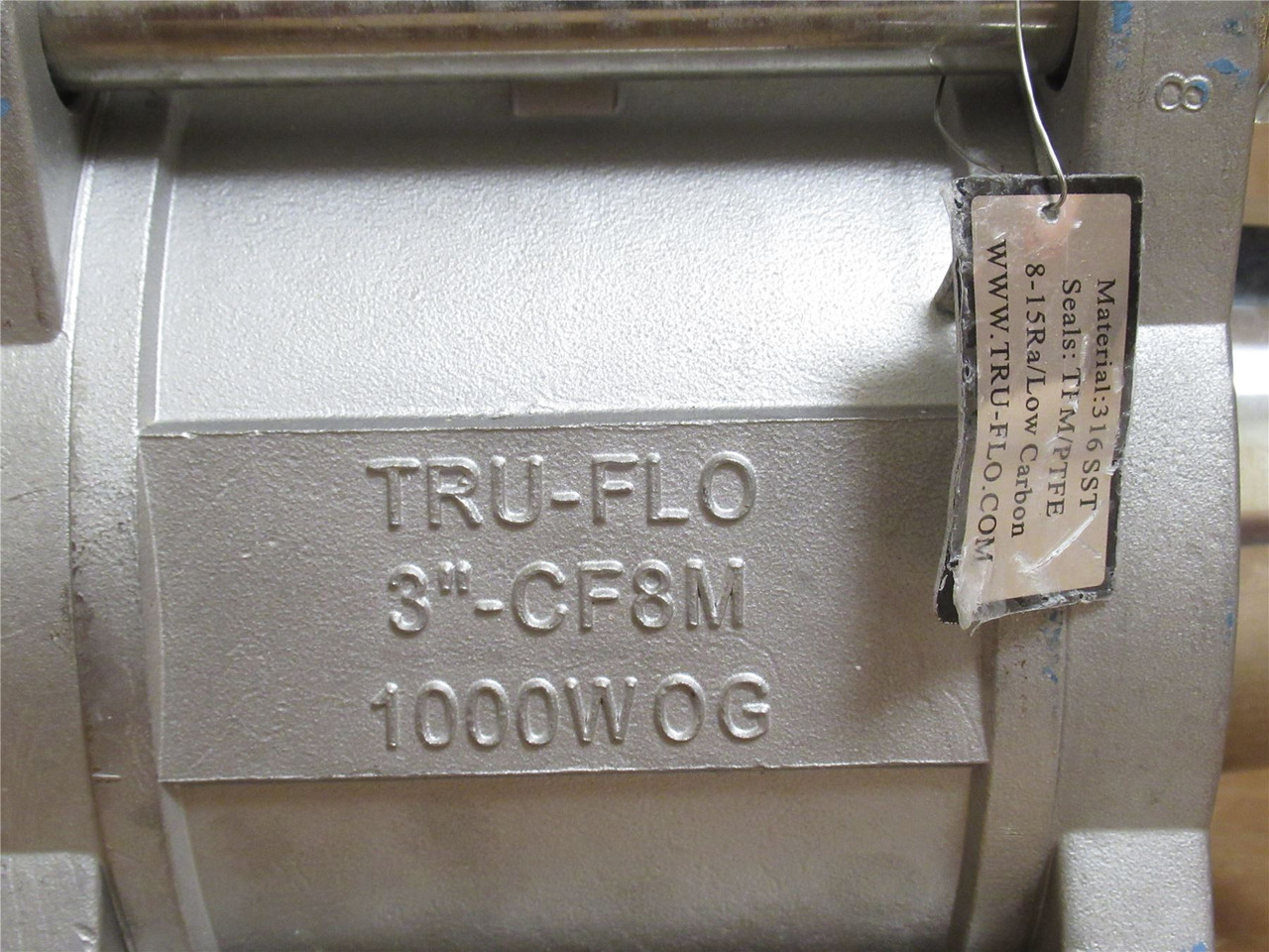 Tru-Flo MT46.S4.F07-F10.CH22; Actuated Ball Valve SS; 3" Clamp