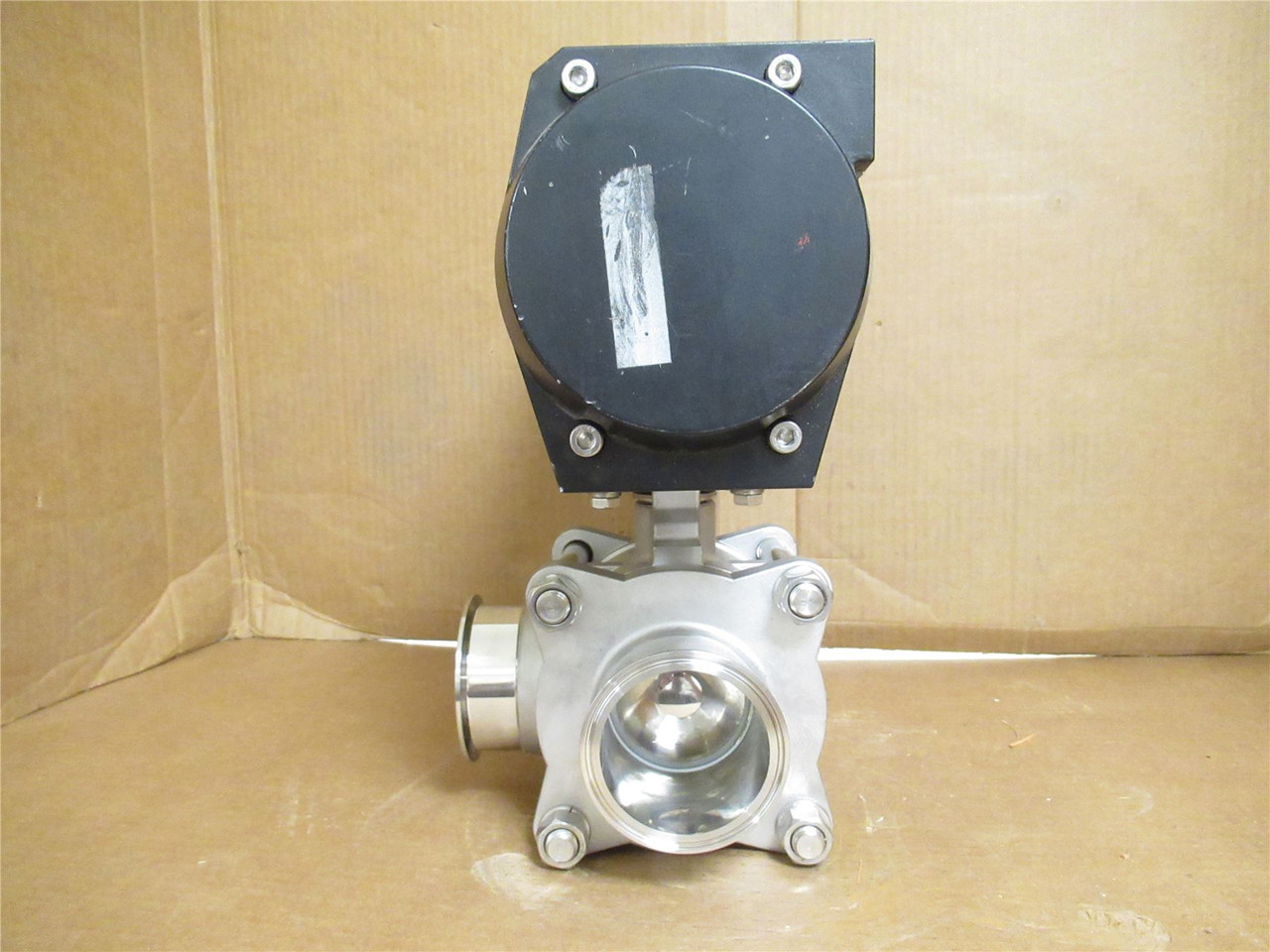 Tru-Flo MT46.S4.F07-F10.CH22; Actuated Ball Valve SS; 3" Clamp