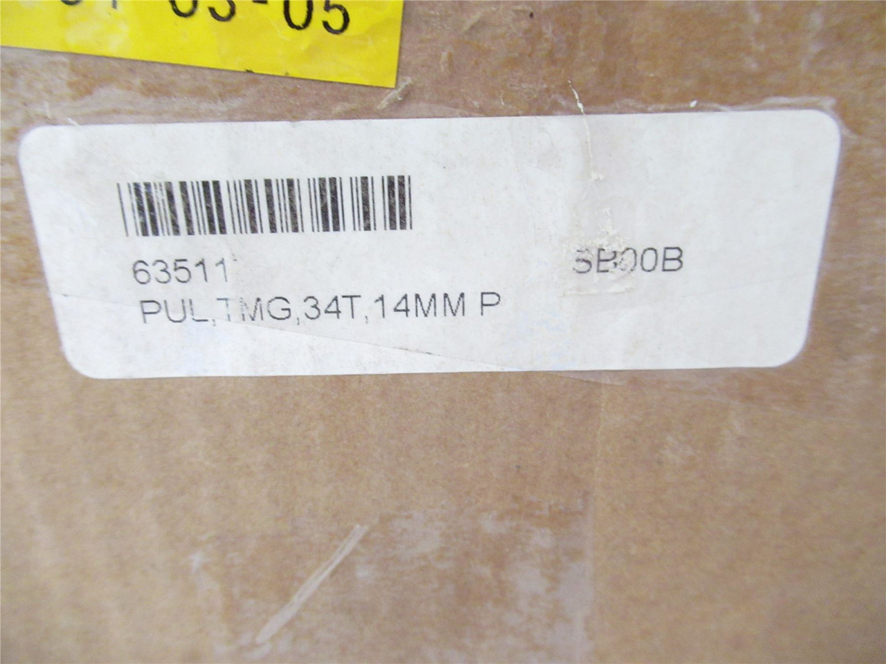 MFG 63512; Timing Pulley 34 Teeth 14 MM P