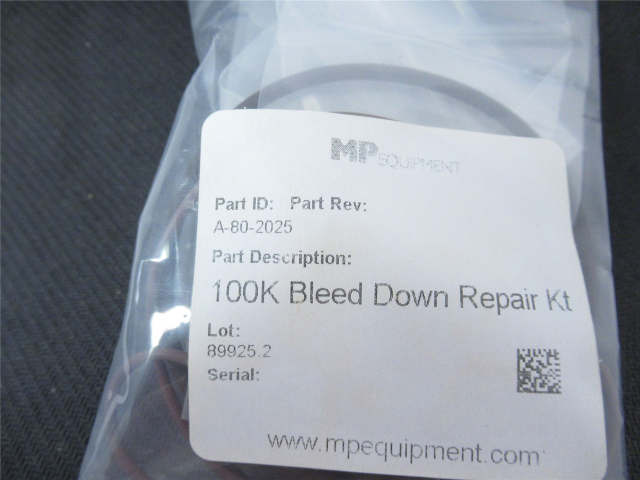 MP Equipment A-80-2025; Repair Kit 100K Bleed Down